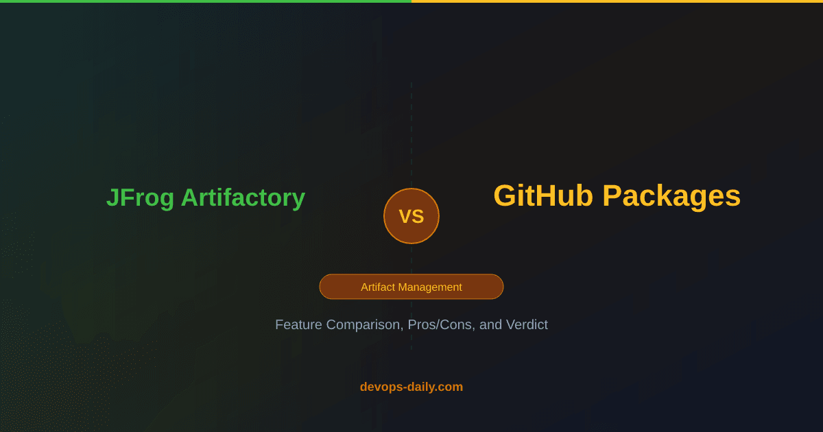 JFrog Artifactory vs GitHub Packages