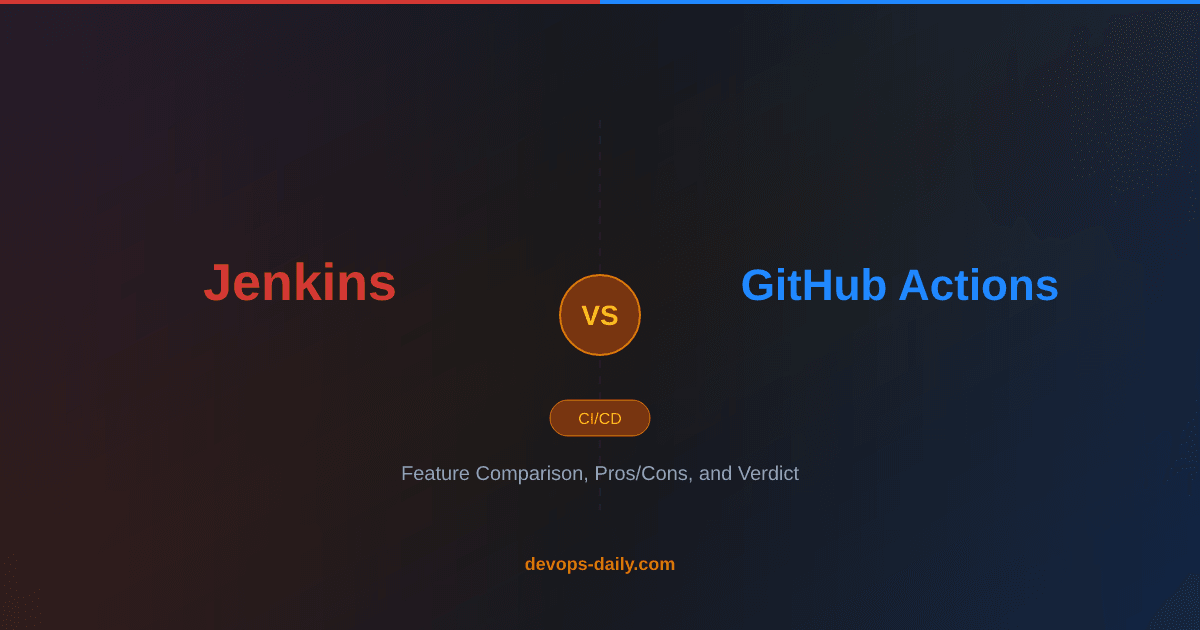 Jenkins vs GitHub Actions