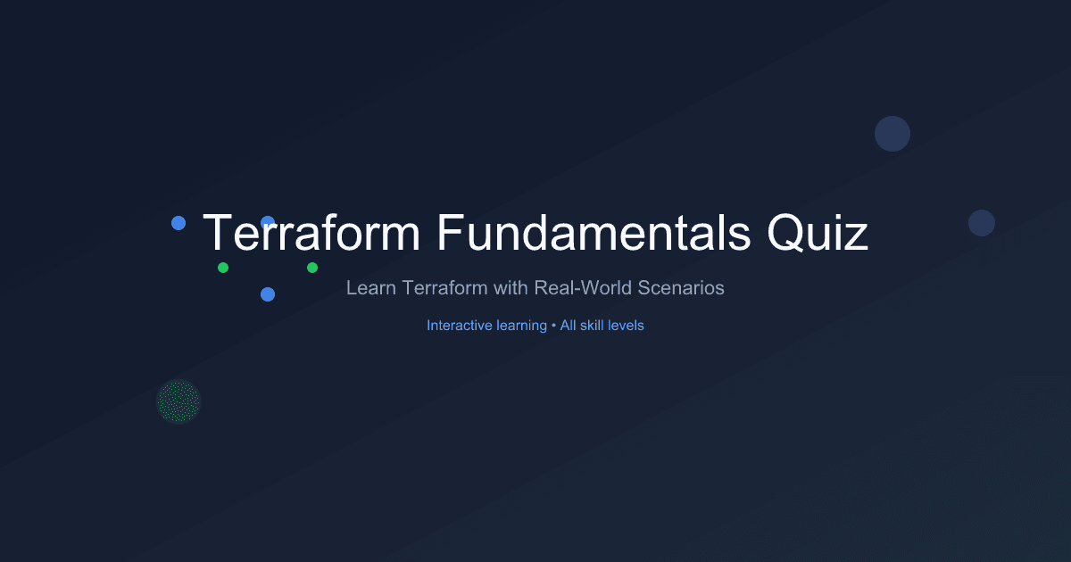 Terraform Fundamentals Quiz
