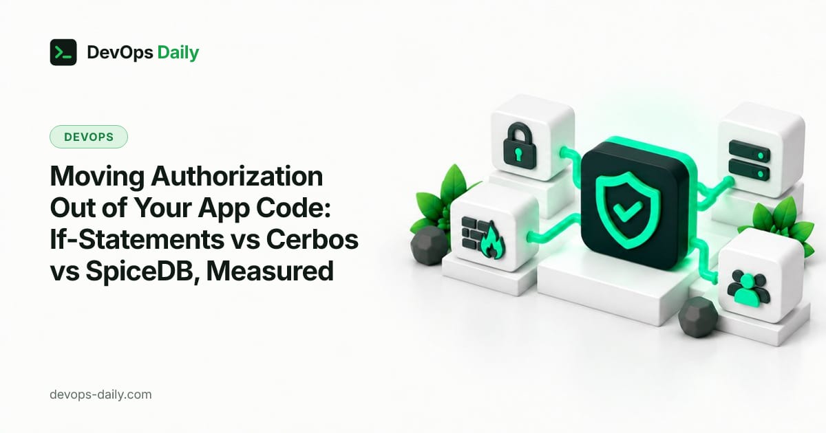 Moving Authorization Out of Your App Code: If-Statements vs Cerbos vs SpiceDB, Measured