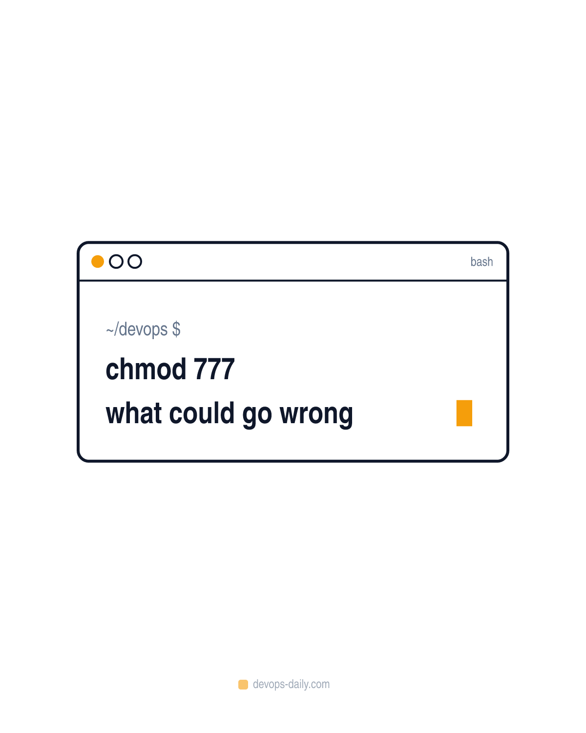 chmod 777 what could go wrong