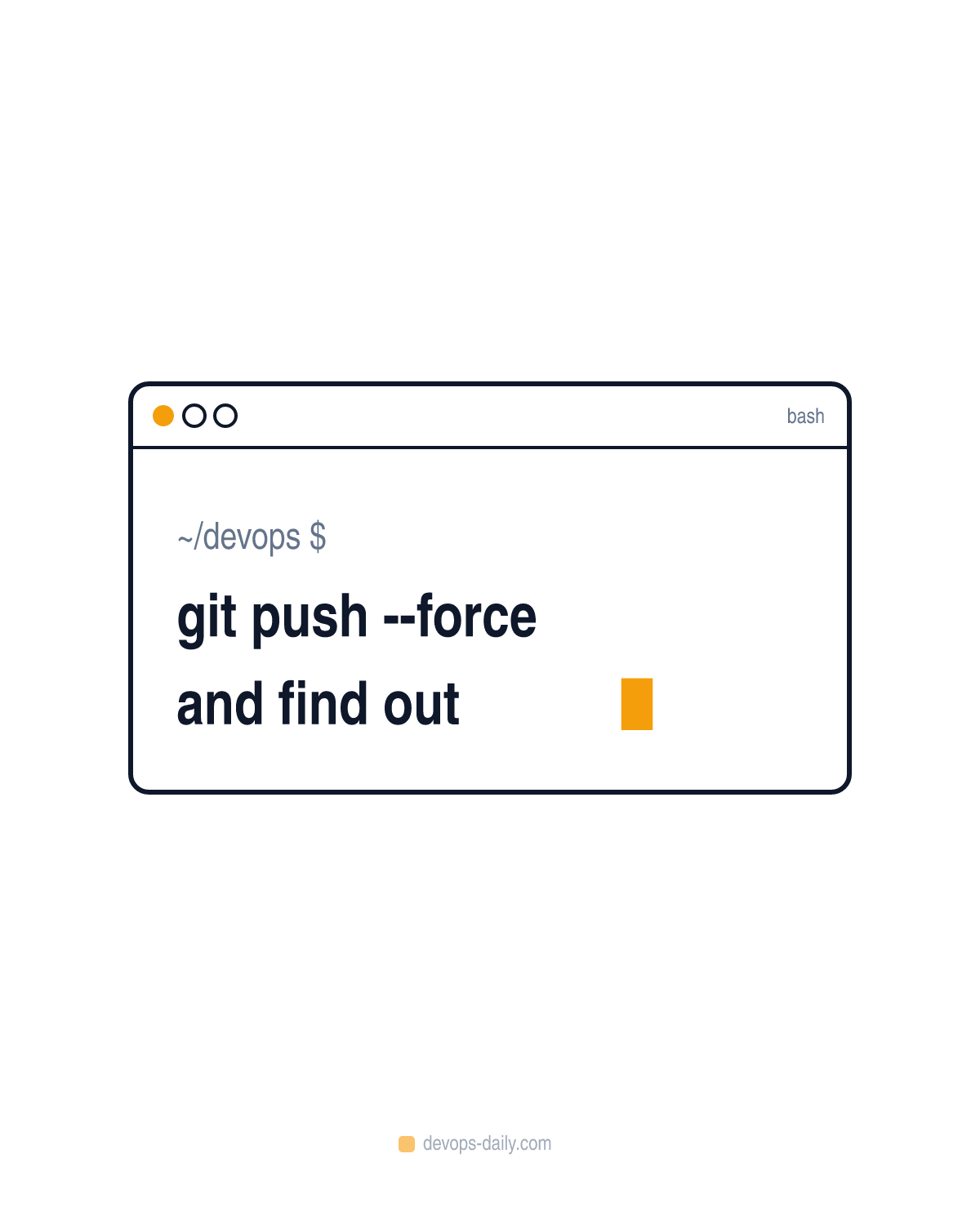 git push --force and find out