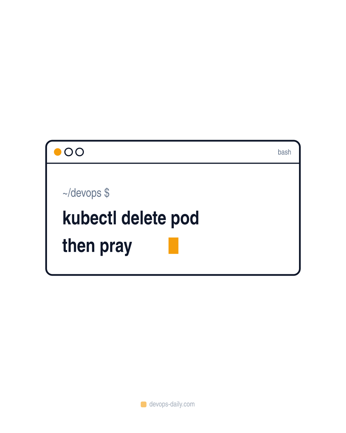kubectl delete pod then pray