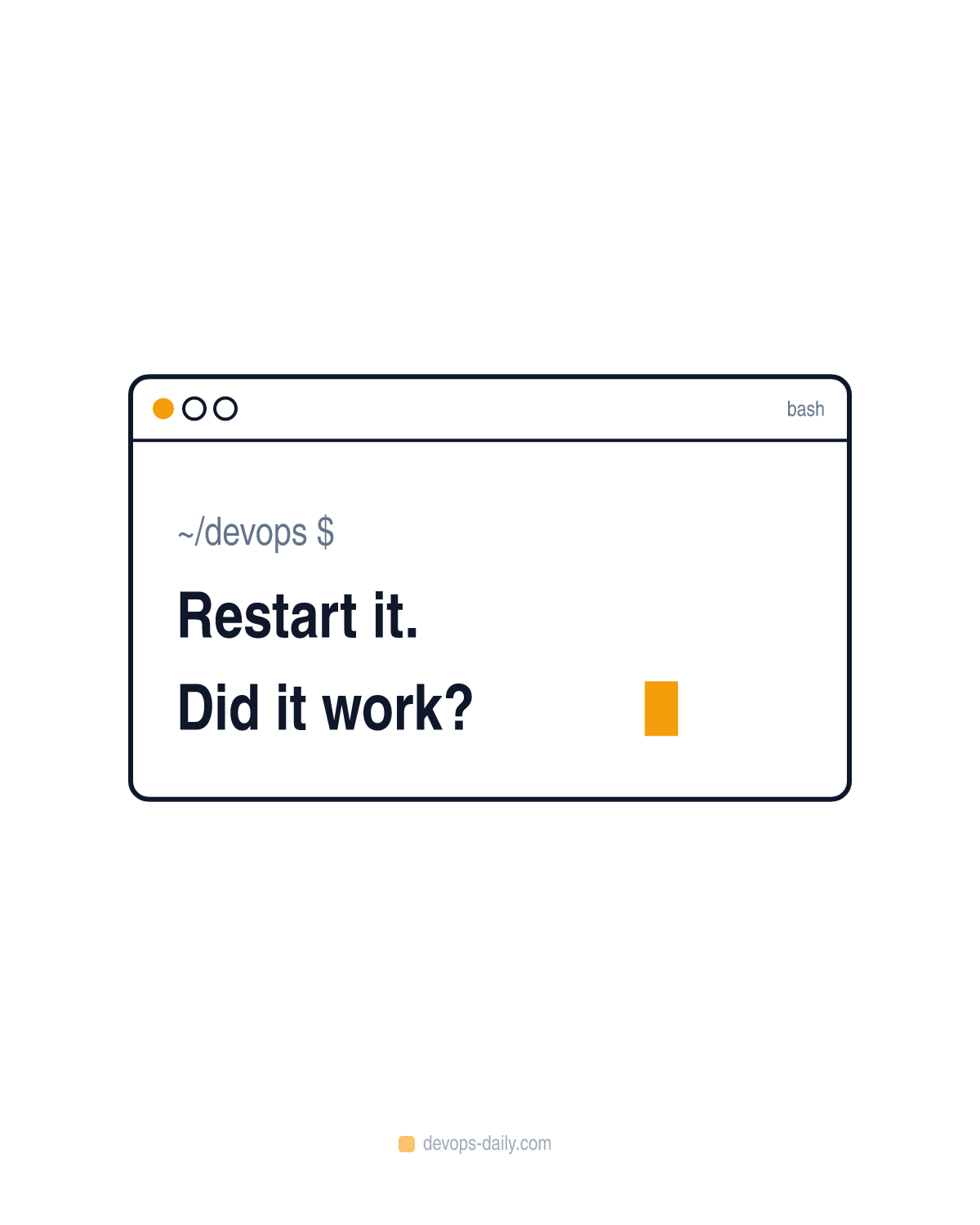 Restart it. Did it work?