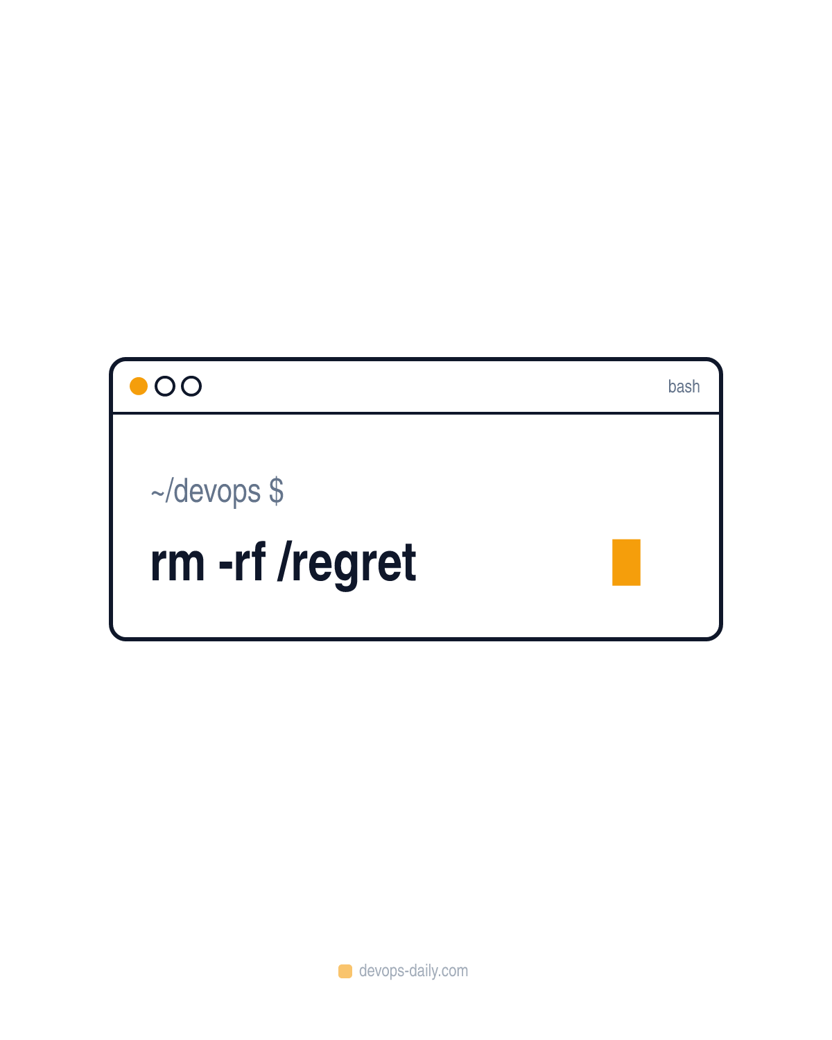 rm -rf /regret